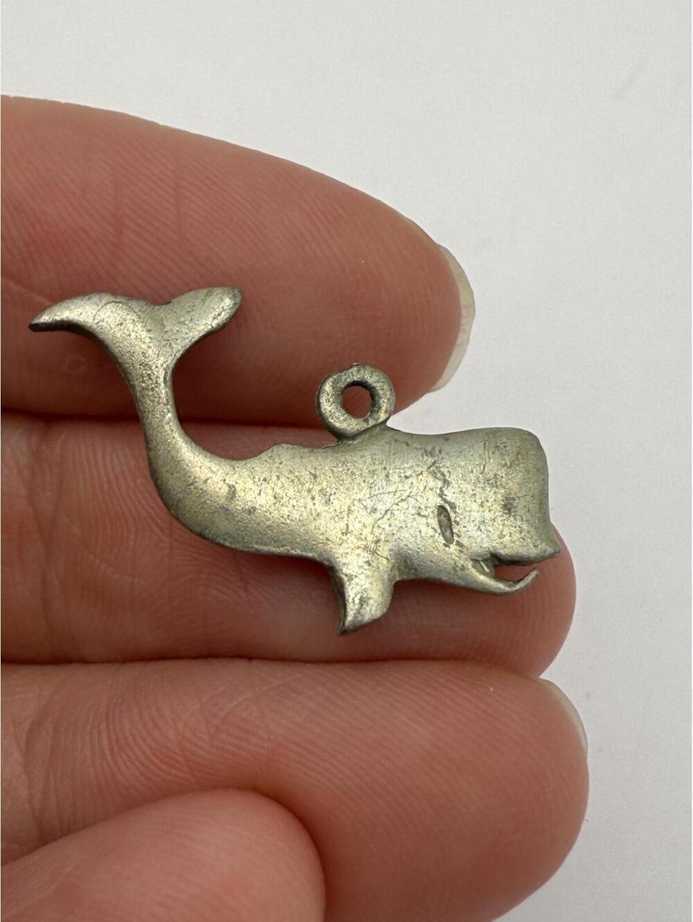 Vintage Whale Charm Pendant